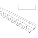 Marco 55 x 100mm Standard Cable Basket Wire Tray EZ 3mtr
