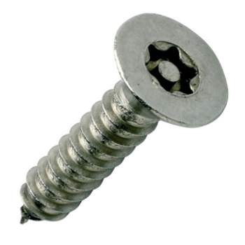 6 Lobe Pin CSK Self Tapping Security Screws 6 Lobe Pin CSK Self Tapping Security Screws