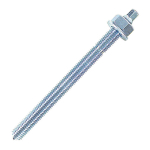 M10x130mm Studs,Nuts&Washers Chemical Anchor Studs BZP