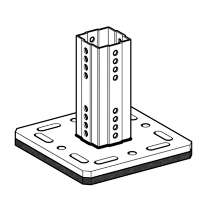 SiFramo Insulated Base Plate WBD F80 220x220 (Rubber Base) SiFramo Insulated Base Plate WBD F80 220x220 (Rubber Base)